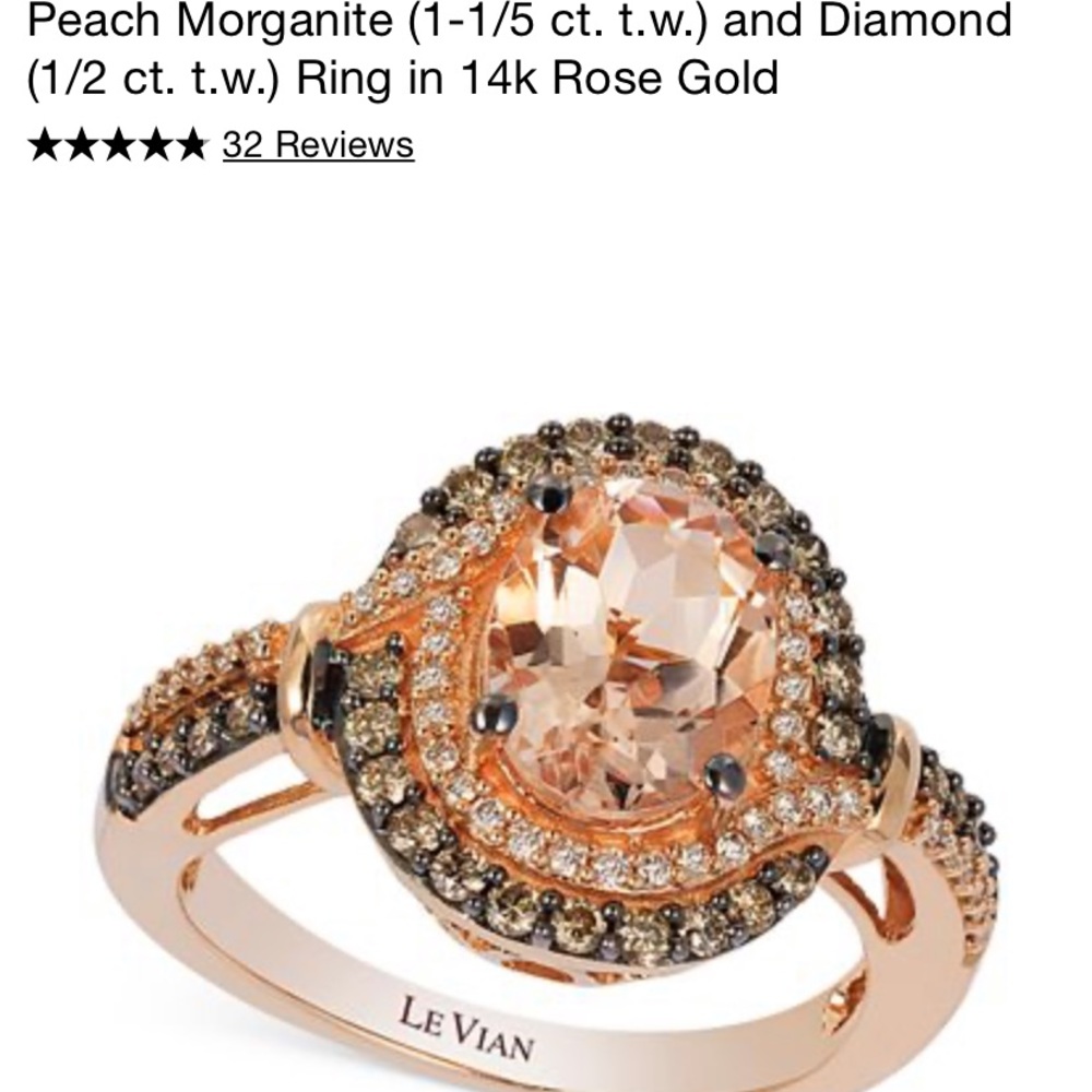Levian morganite ring